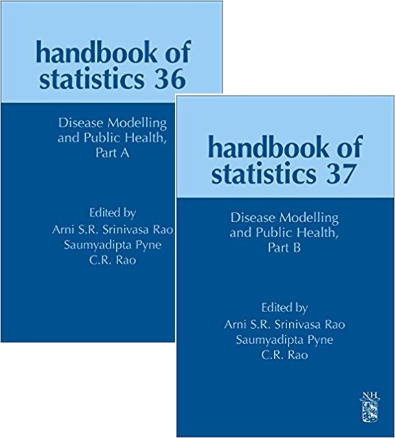 Covers of Dr. Pyne's Handbook of Statistics volumes