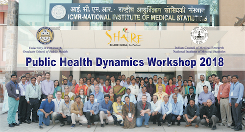 "Public Health Dynamics Workshop 2018 group photo"