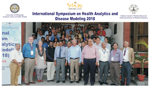"International Symposium on Health Analytics and Disease Modeling 2018 group photo"